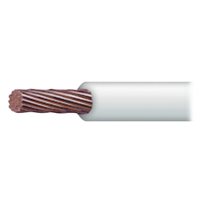 Cable THW-LS / Calibre 14 AWG / 19 Hilos / 90°C Seco / 75°C Mojado / Bobina 100 m (328 ft) / Blanco | SLY-312-WHT/100