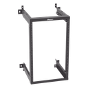 Rack de Montaje en Pared / 19 Pulgadas / 18 UR / Profundidad Ajustable 18/21.5/25 Pulgadas / Rieles Roscados #12-24 Numerados / Acero con Recubrimiento en Polvo | AWMR18
