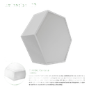 Lámpara LED Poligonal / 18 W / 1 800 lm / 6 500 K / 140° / Montaje Sobreponer o Suspendido / 85-265V~ 50/60 Hz | JLCR-2008-B