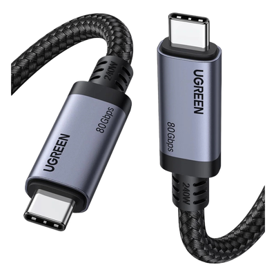 Cable USB-C Thunderbolt 5 / 80 Gbps Bidireccional / 120 Gbps Unidireccional / 1 m (3.28 ft) / PD 3.1 100W / 24 Pines / E-Marker IP2133H | 65383