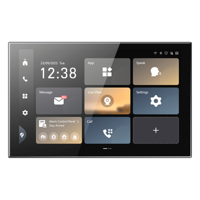 Monitor Táctil de Gestión de Seguridad / Pantalla IPS 10.1" Full HD+ 1920x1200 / Android 14 / Wi-Fi 6 / PoE / Gestión 17 Videoporteros 16 Cámaras IP | DS-KH9570-WTE1