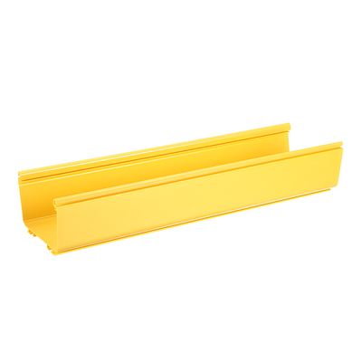 Canaleta para Cableado Estructurado / PVC Rígido / 6x4 Pulgadas / 3 m (9.8 ft) de Largo / Capacidad 3819 Cables / Color Amarillo | FR6X4YL10