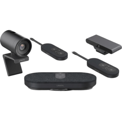Kit Videoconferencia 4K Todo en Uno / Cámara 8MP + Altavoz 3W / Micrófono 8 Filas / USB Type-C BYOD / Transmisión Inalámbrica 4K / Incluye 2 Pods de Compartición de Pantalla CP20L / Salas hasta 32 m² (344 ft²) | CA400KIT