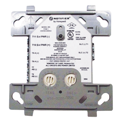 Módulo de Control Direccionable / Circuito NAC 24 VDC o Audio 70.7 Vrms / Protocolo FlashScan / Direccionamiento 01-159 / Clase A o B | FCM-1