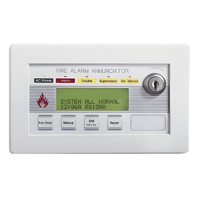Anunciador Remoto de Incendio / LCD Retroiluminado 80 Caracteres / Puerto EIA-485 / Hasta 32 Unidades por Panel / Alimentación 24 VCC | FDU-80