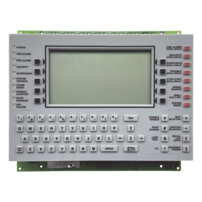 Anunciador de Control de Red / Pantalla LCD 640 Caracteres / Teclado QWERTY / 11 LEDs de Estado / 4 Relés Form-C / Compatible Serie ONYX | NCA-2