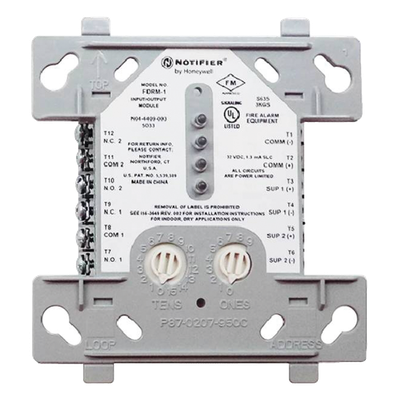 Módulo Direccionable de Entrada y Salida / Doble Relé Forma C / Doble Monitor Clase B / Direccionamiento 1-159 / FlashScan / UL/ULC | FDRM-1