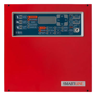 Central de Detección de Incendio / 4 Zonas Ampliables a 20 / 32 Dispositivos por Zona / 4 Repetidores Remotos / Bus RS485 1000 m (3280.8 ft) / EN 54-2/4/21 | SMARTLINE020-4