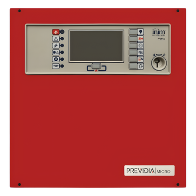 Central de Incendio Convencional / 4 Zonas Ampliables a 20 / Pantalla Táctil 4.3" / Ethernet y Cloud / Extinción EN 12094-1 / EN 54-2/4/21 | PREVIDIA-MSEZR