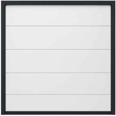 Seccion para puerta de Garage / Lisa / Linea Central / Panel de 21" / Color blanco / Para APDOOR128 / Estilo Americana. | SEC-DOOR12-21