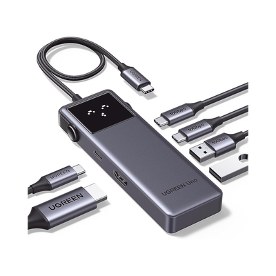 HUB USB-C Uno USB-C To HDMI+2*USB 3.2 A+2*USB 3.2 C+PD Power Converter ABS | 35998
