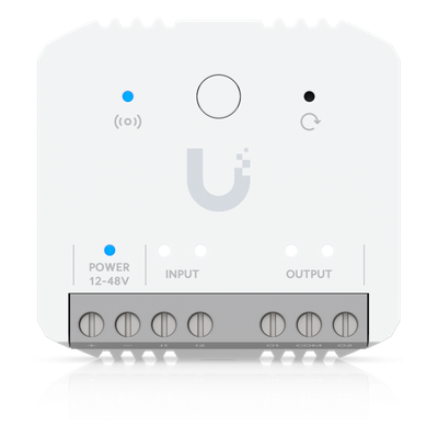 Relé Inteligente / Contacto Seco 10A / 12-48V DC / 12-240V AC / Alcance Inalámbrico 2 km (1.2 mi) / Integración UniFi Protect | USL-RELAY