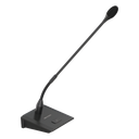 Micrófono de Voceo / Cuello Ganso 409 mm / Alimentación 12 V / Phantom 48 V / Respuesta 20 Hz a 20 kHz / LED | DS-QAE0MG0G1