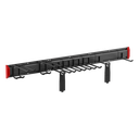 Sistema de Almacenamiento de Pared / Capacidad Total 228 kg (502.7 lb) / 8 Ganchos Ajustables / 2 Bandas de Sujeción / Estructura Acero y Plástico | LGS01-02