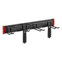 Estante de Almacenamiento de Pared / Capacidad 136 kg / Ganchos Ajustables / 2 Placas de Montaje / Acero y Plástico | LGS01-01