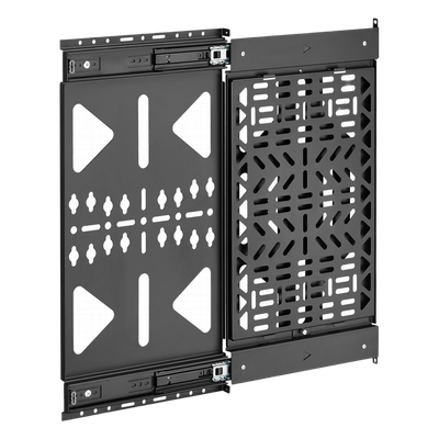 Panel de Almacenamiento AV Deslizante / Capacidad 10 kg (22 lbs) / Rango 300 mm / Acero de Alta Resistencia / Quick-Release / Montaje Pared y Riel | APM-10-01