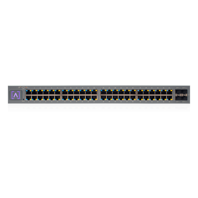 Switch Administrado 48 Puertos PoE+ / 740W PoE Budget / 16 Puertos 2.5 Gbps + 32 Puertos 1 Gbps / 4 Puertos SFP+ 10 Gbps / Bluetooth Setup / Cloud Management / VLAN Stacking / Rackmontable | S48-APOE