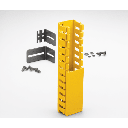 Kit de Administración de Cables Vertical / Sistema de Enrutamiento 2x2 / Altura 1828.8 mm (6 ft) / ABS Libre de Halógenos / Color Amarillo | FRHD2KTYL