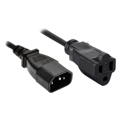 Cable de Alimentación / Conector C14 / Enchufe Estándar US / 60 cm (23.6 in) / Negro / Compatible NEO | CB-US3B
