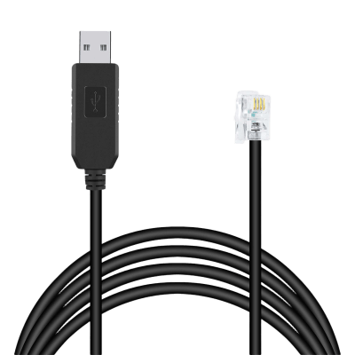 Cable Serial / RJ-9 a USB-A / 200 cm (6.6 ft) / Negro | CA-9U9B