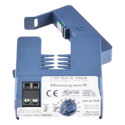 Interruptor de Corriente de Núcleo Dividido / Umbral Preajustado / Rango 0.50 a 100 A / Detección de Fallas en Motores y Bombas | CSP-NO-A-100A