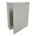 Gabinete de Acero IP66 Uso en Intemperie (800 x 1000 x 300 mm) con Placa Trasera Interior Metálica y Compuerta Inferior Atornillable (Incluye Chapas y Llaves T). | PST-80100-30A