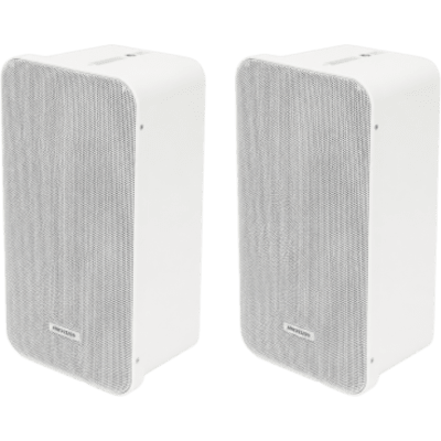 KIT DE Bocinas Tipo Columna | 20 Watts | 100 V | Rejilla de Metal | Montaje en L | Exterior IP66 | Música Ambiental | DSQAE0420G1V/KIT