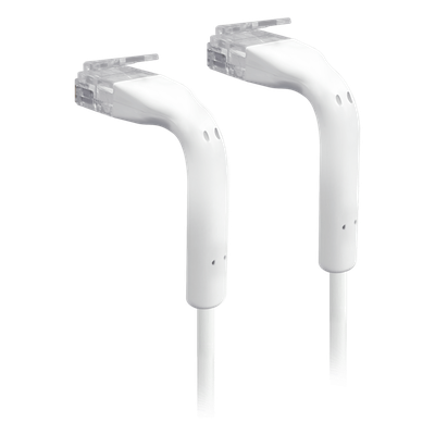 Cable Patch Cat6 / UTP / 30AWG / 0.3m (0.98ft) / TPE / Blanco / PoE+++ / GbE | U-CABLE-PATCH-0.3M-RJ45