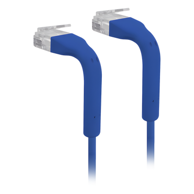 Cable Patch Ethernet Cat6 / GbE / 5 m (16.40 ft) / Ultra Delgado 3 mm / TPE / UTP / 30 AWG / PoE+++ / RJ45 Flexible / FT-2 / Interior | U-CABLE-PATCH-5M-RJ45-BL