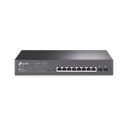 Switch PoE JetStream SDN Administrable 8 puertos 10/100/1000 Mbps + 2 puertos SFP, 8 puertos PoE, 150W, administración centralizada OMADA SDN | TL-SG2210MP