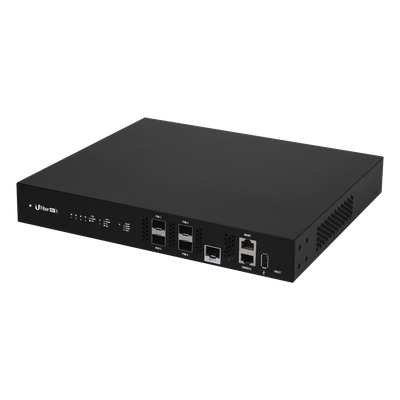 Terminal de Línea Óptica GPON / 4 Puertos SFP GPON / 1 Puerto SFP+ 10 G / 512 ONUs Concurrentes / 20 km (12.4 mi) / Rack 1U | UF-OLT-4