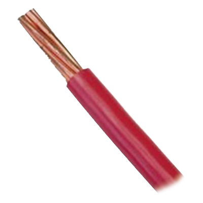 Cable Eléctrico THW-LS / Calibre 4 AWG / 19 Hilos de Cobre / Aislamiento 1.52 mm / 100 m (328.1 ft) / Color Rojo / 90 °C Seco / Aprobado CT | SLY-287-RED/100