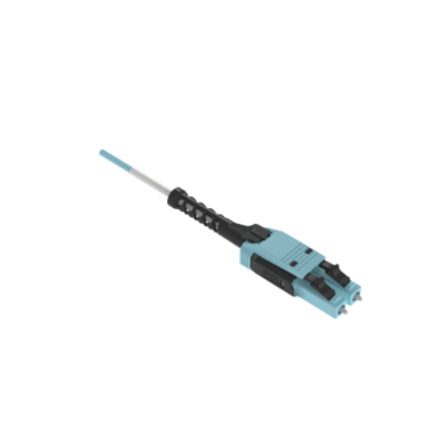 Jumper de Fibra Óptica / Multimodo OM4 50/125 / LC-LC Uniboot Duplex / LSZH / 5 m (16.4 ft) / Color Aqua | FZ2RLU1U1ONM005
