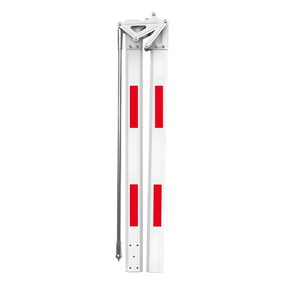 Brazo Articulado para Barrera / 5 m (16.4 ft) / Aluminio / Ángulo 180° / Bandas Reflectivas Rojas | ARM-ART-5M-180