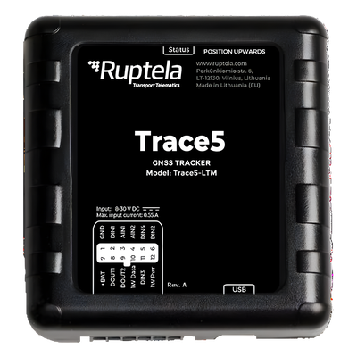 Localizador Vehicular 2G y 4G/ Rastreo / Conducción eficiente / Deteccion de Jammer / Registro de conductores / Sensores adicionales | TRACE5