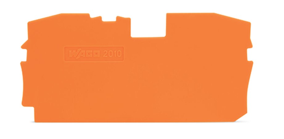 SSMELE 2010-1292 Placa final e intermedia; espesor 1 mm; naranja