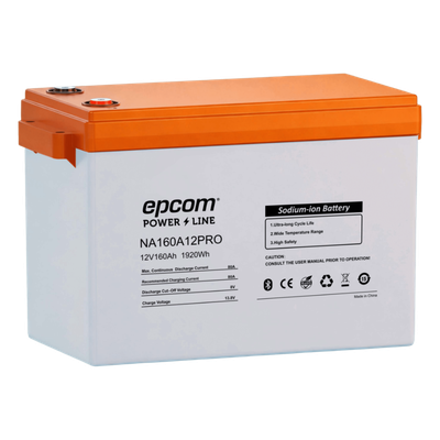 Batería Iones Sodio / 12 V 160 Ah / 1920 Wh / 8000 Ciclos / IP65 / Paralelo hasta 16 | NA160A12PRO