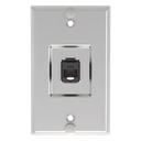 Placa de Pared Vertical / 1 Puerto Keystone / Jack Cat6 / 110 Impacto / Acero Inoxidable / 2.74 x 4.50 in | KWPK6