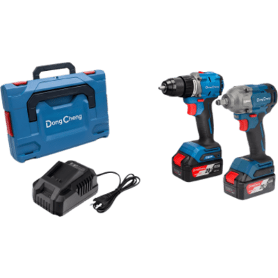 Kit de Rotomartillo y llave de impacto inalámbrica / 20V / Motor Brushless / 2 Baterías 4.0Ah Li-ion / Maletín Rígido | DNG-KTP02