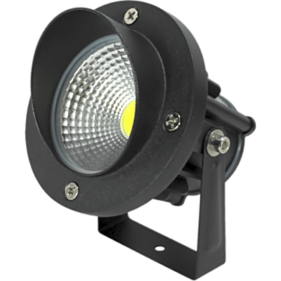 Luminario LED Tipo Estaca / 12W / 110-240V~ / IP65 / 2700K / Ángulo 36° / Ajustable 45° a 85° / Aluminio y Vidrio Templado | JLLE12NC
