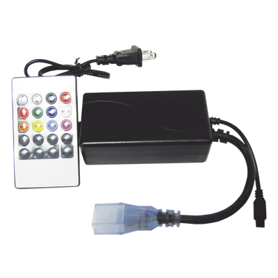 Adaptador de Manguera LED / Control Remoto RGB / IP65 / 12V DC / 120° / 150W / Interior-Exterior | JLPM-01