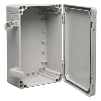 Gabinete Industrial / Tipo NEMA 4X / IP66 / ABS / 300 x 200 x 180 mm (11.81 x 7.87 x 7.09 in) / Panel Ajustable / RAL 7035 | Q302018ABI