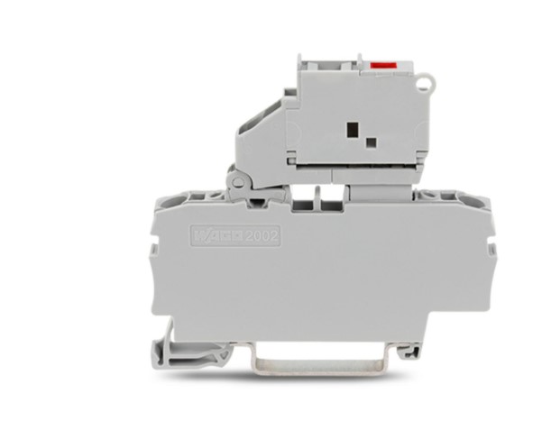 SSMELE 2002-1611/1000-867 V BORNA PORTAFUSIBLES SECCIONABLE/ PUSH-IN CAGE CLAMP/ 2.5 MMÂ²/ 2 CONDUCTORES/ PORTAFUSIBLE BASCULANTE/ GRIS