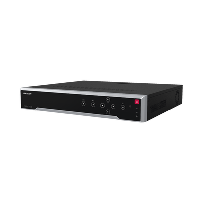 [Doble Poder de Decodificación] NVR 32 Megapixel (8K) / 32 Canales IP / 16 Puertos PoE+ / AcuSense / ANPR / Conteo de Personas / Heat Map / 4 Bahías de Disco Duro  / HDMI en 8K / Soporta POS / Alarmas I/O / 2 Salidas HDMI / Smart Search | DS-7732NI-M4/16P