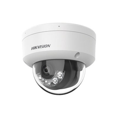 [Dual Light] Domo IP 8 Megapixel (4K) / Lente 2.8 mm / 30 mts IR + 30 mts Luz Blanca / Micrófono Integrado / IK08 / ACUSENSE Lite / Exterior IP67 / H.265 / PoE / ONVIF | DS-2CD1183G2-LIU