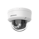 [Dual Light] Domo IP 6 Megapixel / Lente 2.8 mm / 30 mts IR + 30 mts Luz Blanca / Micrófono Integrado / Antivandálico IK08 / ACUSENSE Lite / Exterior IP67 / H.265 / PoE / ONVIF / Micro SD | DS-2CD1163G2-LIUF