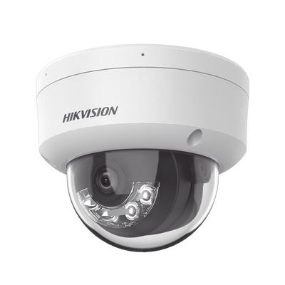 [Dual Light + 2 Micrófonos Integrados] Domo IP 6 Megapixel / Lente 2.8 mm / 30 mts Luz Blanca + 30 mts IR / ACUSENSE / Exterior IP67 / IK10 / WDR 120 dB / PoE / ONVIF / Micro SD / Metal / ACUSEARCH | DS-2CD2163G2-LIS2U