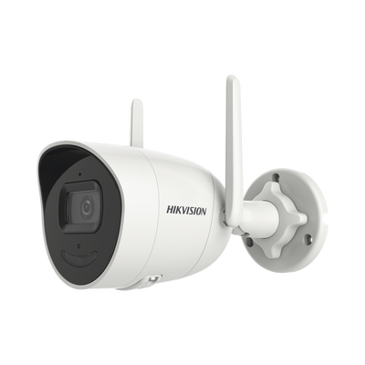 Bala IP 4 Megapixel / Lente 2.8 mm / 30 mts IR / Exterior IP66 / Wi-Fi / ACUSENSE Lite / WDR 80 dB / H.265+ / Micrófono y Audio Bidireccional (Micrófono y Bocina) / Micro SD / Se Conecta Directo a la App de Hik-Connect | DS-2CV2041G2-IDW(W)