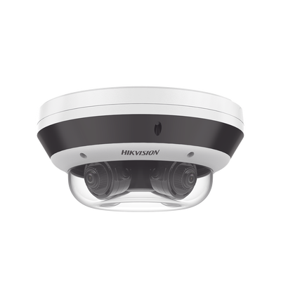 PanoVu Series / Vista Panorámica 360º / 4 Lentes Mot. 2.8 a 12 mm (4 Megapixel por Lente) / 16 Megapixel en Total / WDR 120 dB / DARKFIGHTER / Exterior IP67 / IK10 / PoE+ / 30 mts IR / Micro SD | DS-2CD6D44G1H-IZS