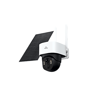 Cámara de Bateria PT 4mp| 4G| Visión Nocturna a color| Audio Bidireccional| Autoseguimiento Inteligente| Grabación Continua | Incluye Panel Solar de 5W | SCAM2PTP4G